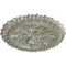 Ekena Millwork Lariah Ceiling Medallion (Fits Canopies up to 1 3/8"), 24 3/4"OD 1 3/8"ID x 3 1/4"P, Flash Gold CM24LAFLS - alternate 2